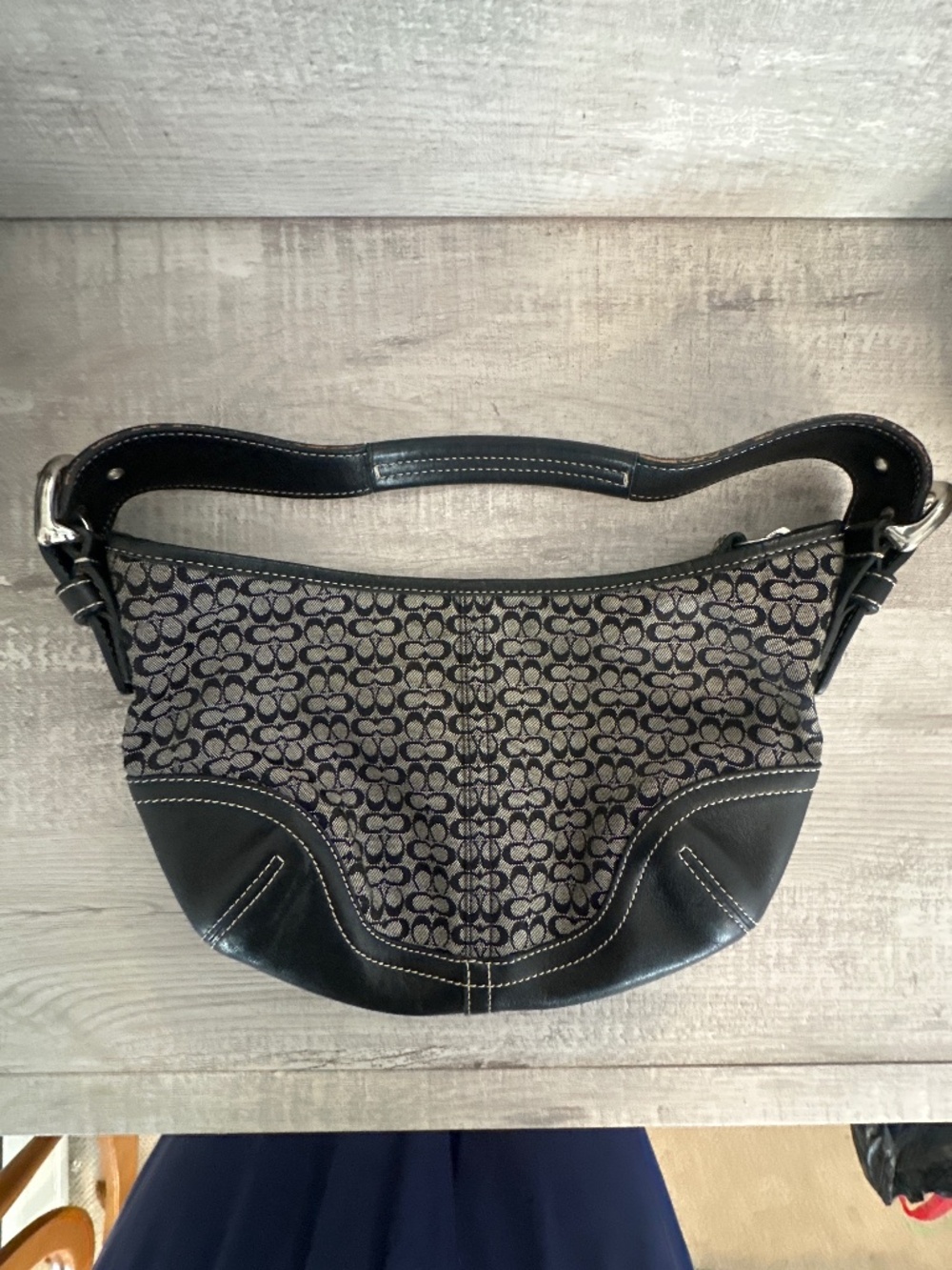 バッグ COACH Signature Mini Hobo Bag Black y2k Vintage Y2k Coach Signature Soho Mini Hobo Shoulder B… - Gem